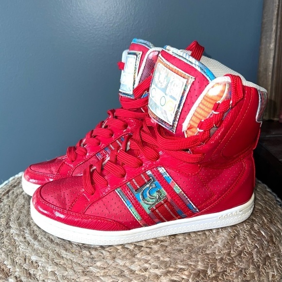 COOGI Shoes - COOGI Vintage High Top Red Sneakers